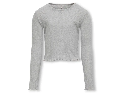 Kids ONLY light grey melange top